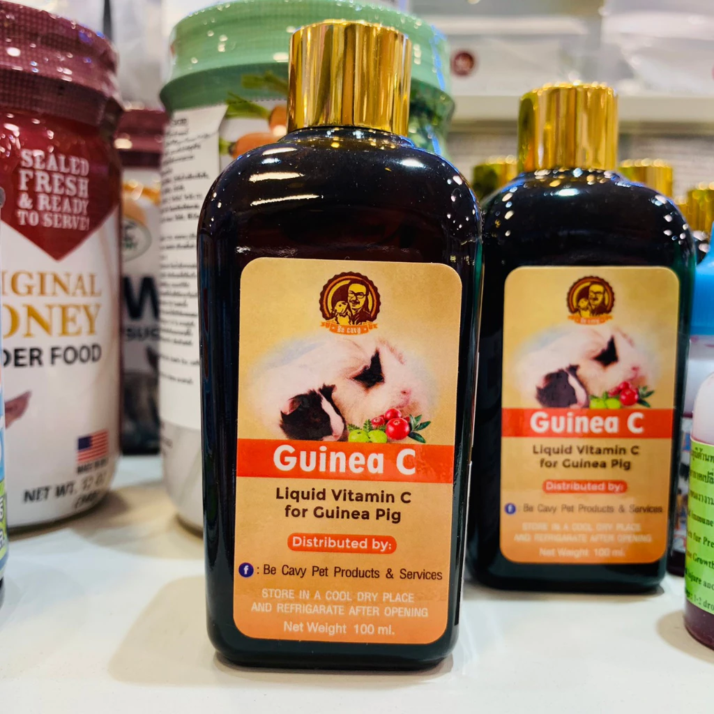 Guinea C 🍊 วิตามินซีชนิดน้ำ สำหรับหนูแกสบี้ 🐹 ขนาด 100 ml.