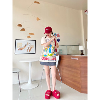 Cendallon เสื้อยืดโอเวอร์ไซส์ งานเต็มตัว 🏠 Nothing house
