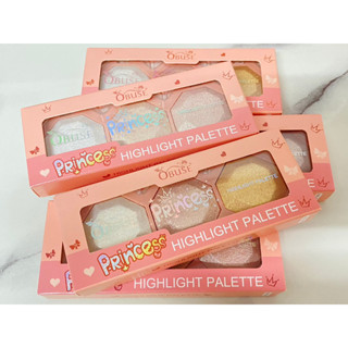 Obuse princess highlight palette ไฮไลท์เนื้อชิมเมอร์ สวย เกลี่ยง่าย