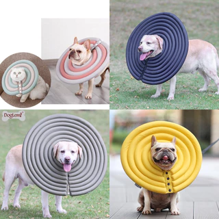Happy PETs คอลล่ากันเลีย ป้องกันการกัด น้ำหนักเบา เลียน้ำ กินข้าวได้ สำหรับแมว สุนัข ปลอกคอสัตว์เลี้ยง DogLemi