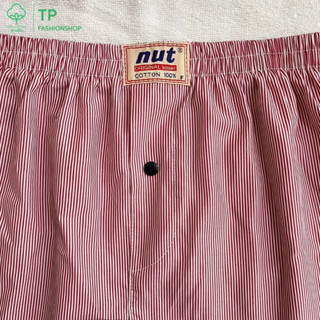 ลาย F061 บ๊อกเซอร์ (FREESIZE) Nut Boxer ผ้าเชิ้ต ไม่มีตะเข็บ ผ้าคอตตอน100% ​cotton​ กางเกงบ๊อกเซอร์ทรงเกาหลี