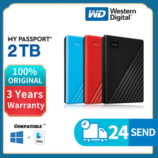 Western Digital HDD External Hard Disk 2TB Expansion portable drive  ที่เก็บข้อมูลแบบพกพา 5400RPM USB 3.0 รับประกัน 3 ปี