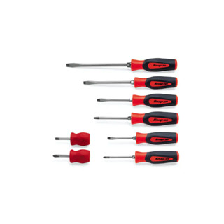 SNAP-ON NO.SHDX80R Set Screwdriver Combination Instinct Hard Handle Red 8 pcs.Factory Gear By Gear Garage