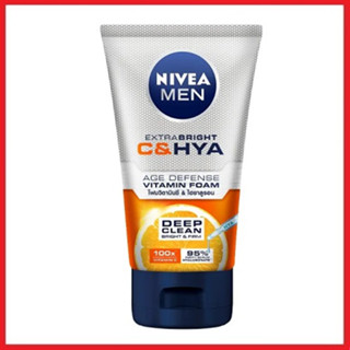 นีเวีย เมน เอ็กซ์ตร้า ไบรท์ ซีแอนด์ไฮยา เอจ ดีเฟนซ์ วิตามิน วอช Nivea Men Extra Bright C&amp;HYA Age Defense Vitamin Foam