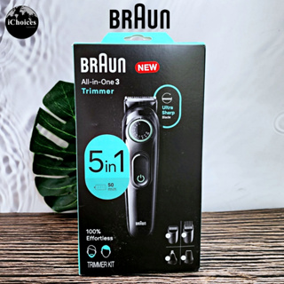 [Braun] All-in-One 3 Trimmer for Men Ear &amp; Nose, Hair Clippers &amp; More, Ultra-Sharp Blade, AIO3450 ชุดเครื่องโกนหนวด