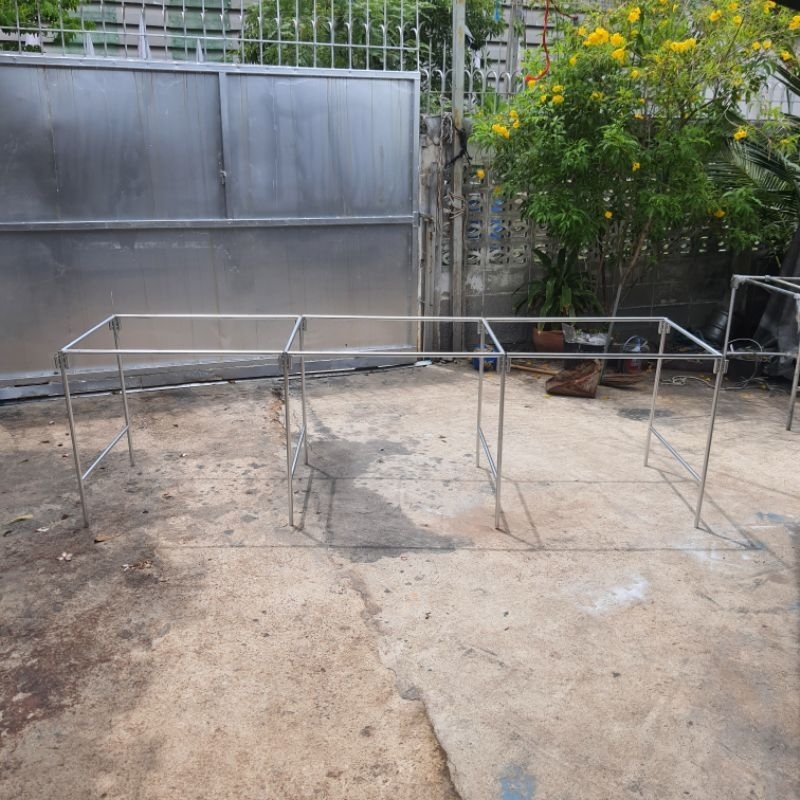 แผงเหล็กตลาดนัด (ก70×ย270) ใช้วางต้นไม้ ปลูกผักไฮโดร ขายของตลาดนัด เอนกประสงค์ ถอดประกอบง่าย