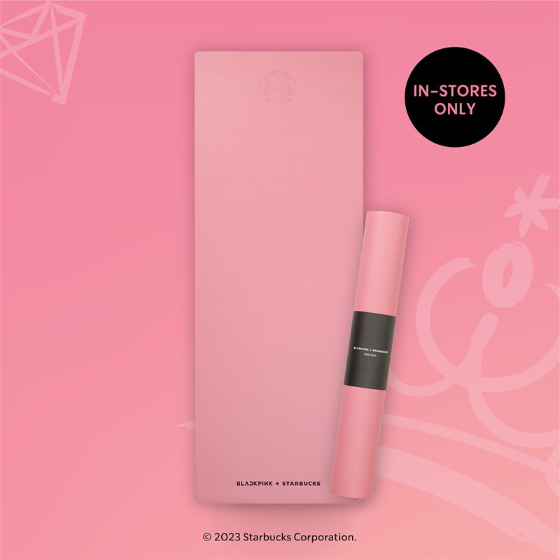 เสื่อโยคะแบล็กพิงค์ BLACKPINK + Starbucks® Yoga Mat