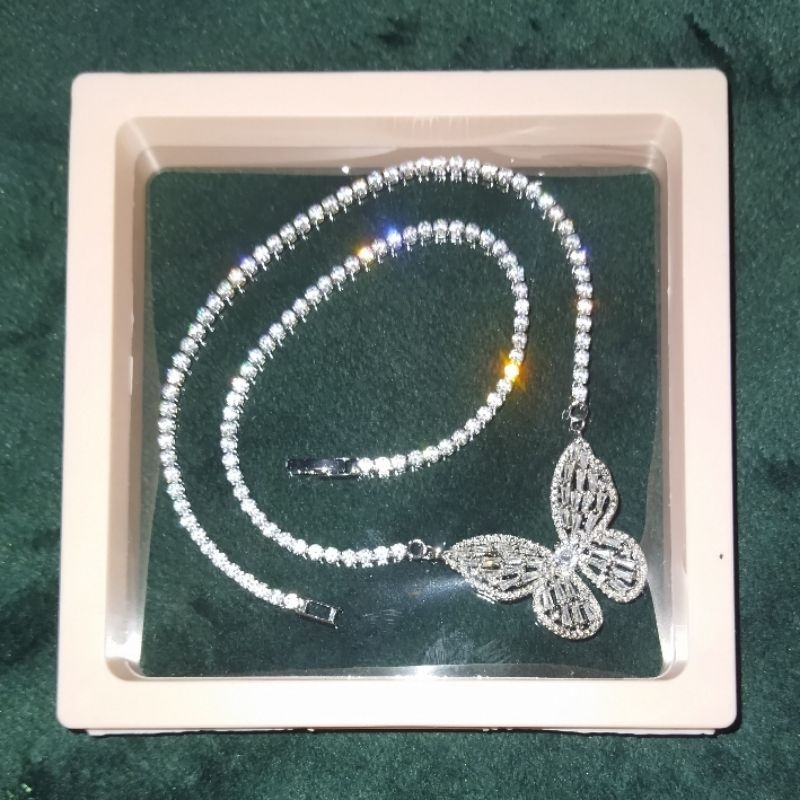 ⚡Sale⚡สร้อยคอพร้อมจี้เพชรCz AAA+