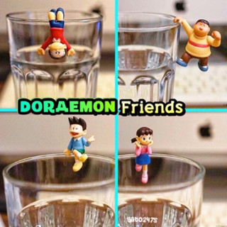 DORAEMON Friends เพื่อนโดราเอม่อน เกาะแก้ว*สินค้าลิขสิทธิ์จากญี่ปุ่น*ครบเซ็ต4ตัว