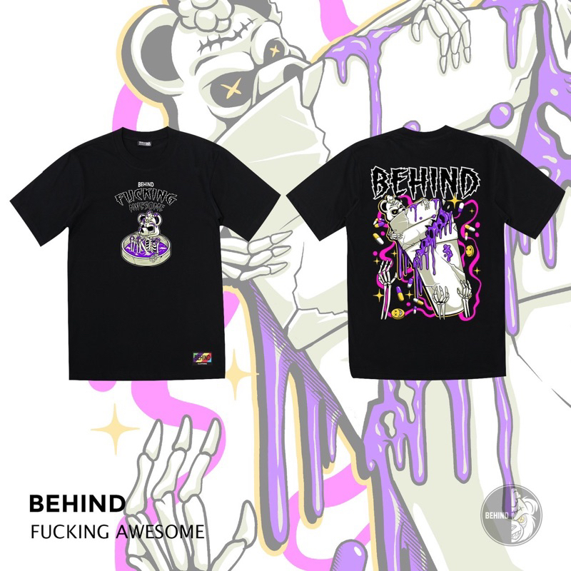 เสื้อยืด Behind(ครบไซร์)