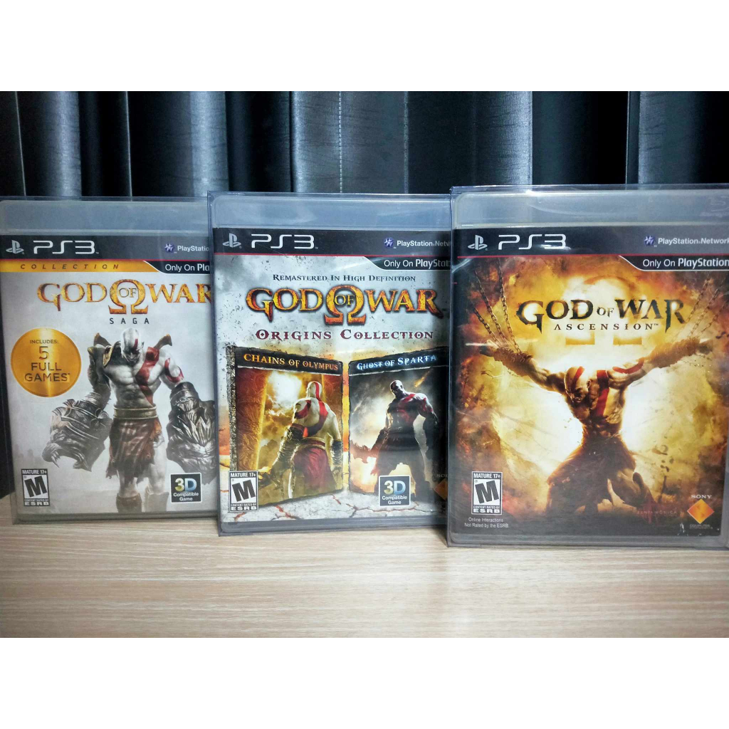 แผ่นเกมส์ PS3 god of war saga +origins collection+Ascension  มือสอง Z-1  3 ชุด3แผ่น
