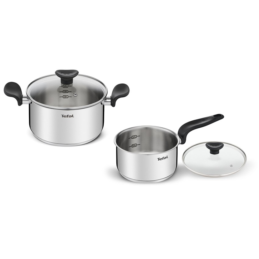 TEFAL เซ็ตหม้อสแตนเลส ไพรมารี่ 4 ชิ้น รุ่น E308S474