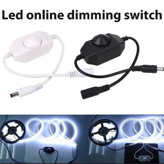 LED Dimmer สวิทช์ปรับความสว่างสำหรับ 3528 5050 5730 5630 สี Strip Light DC 12 V 24 V สีดำ/สีขาว