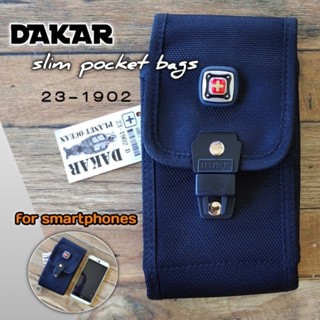 Dakar 23-1902 รุ่นแบน slim กระเป๋าใส่โทรศัพท์ กระเป๋าร้อยเข็มขัด