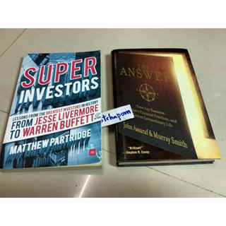 8หนังสือภาษาอังกฤษ the answer คำตอบสู่ความสำเร็จ โดย John assaraf,หัวหน้านักลงทุน superinvestors by matthew partridge