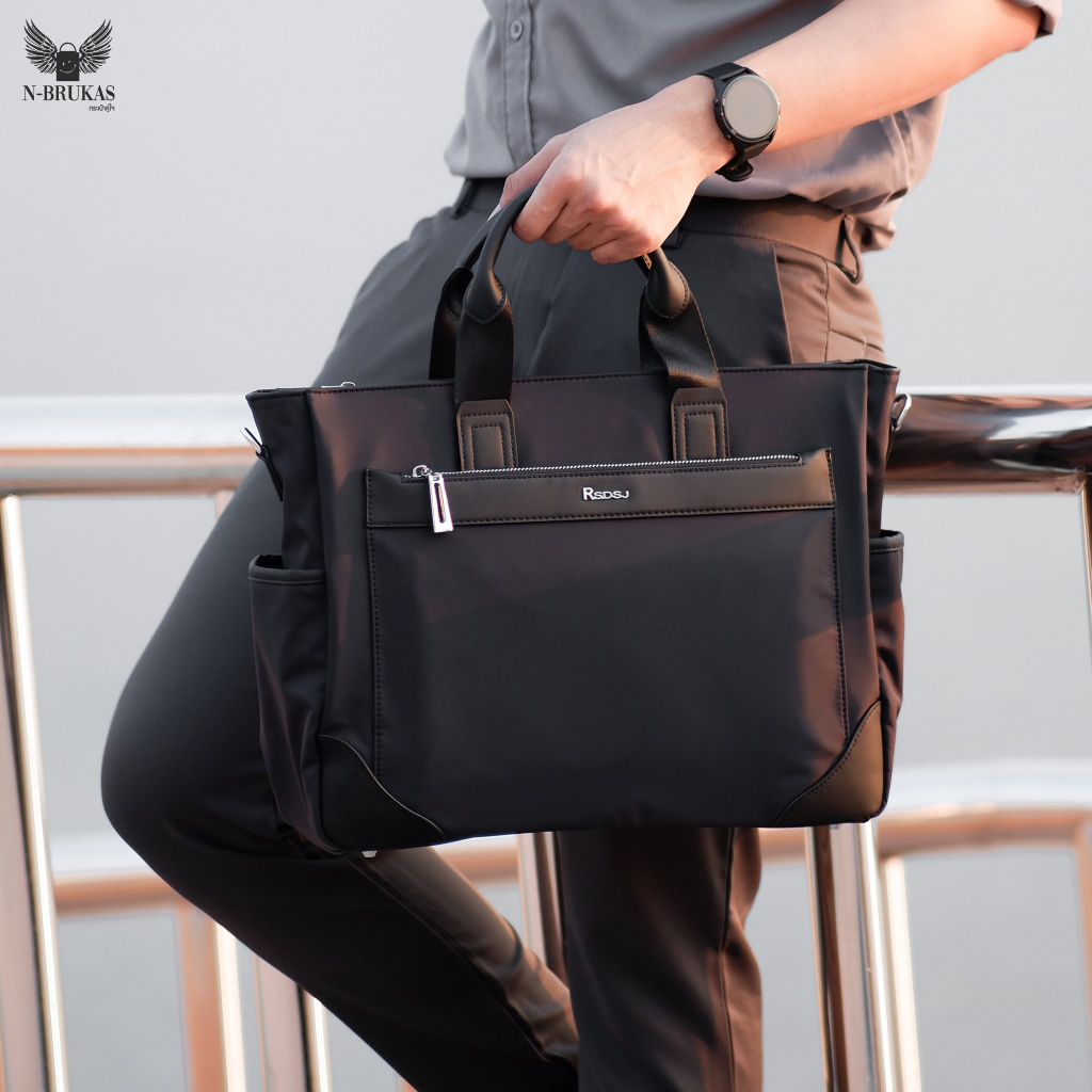 พร้อมส่ง กระเป๋าถือ สะพายข้าง รุ่น CONNER BAG | กระเป๋าเอกสาร กระเป๋าโน๊ตบุ๊ค | NB-CB18 by N-Brukas
