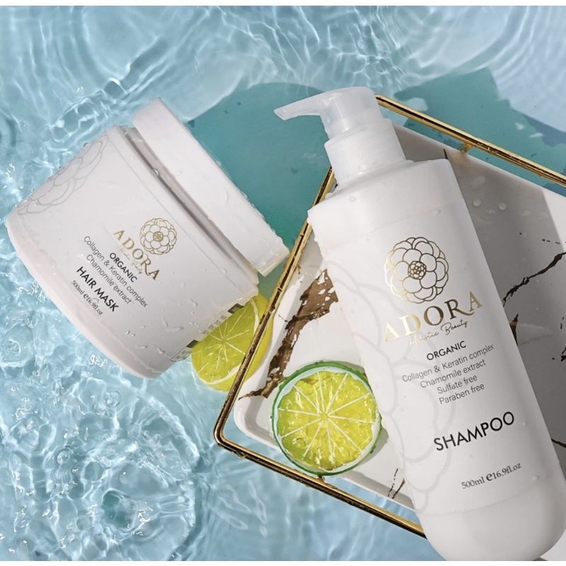 เซ็ตบำรุงผม Adora Organic Hair Mask& Adora shampoo Set