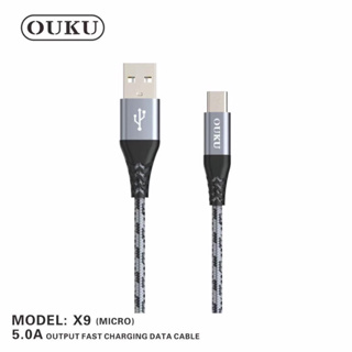 ราคาถูก🔥OUKU X9 สายชาร์จ 5A ชาร์จเร็ว สำหรับ Micro USB/Type C/ios ของแท้