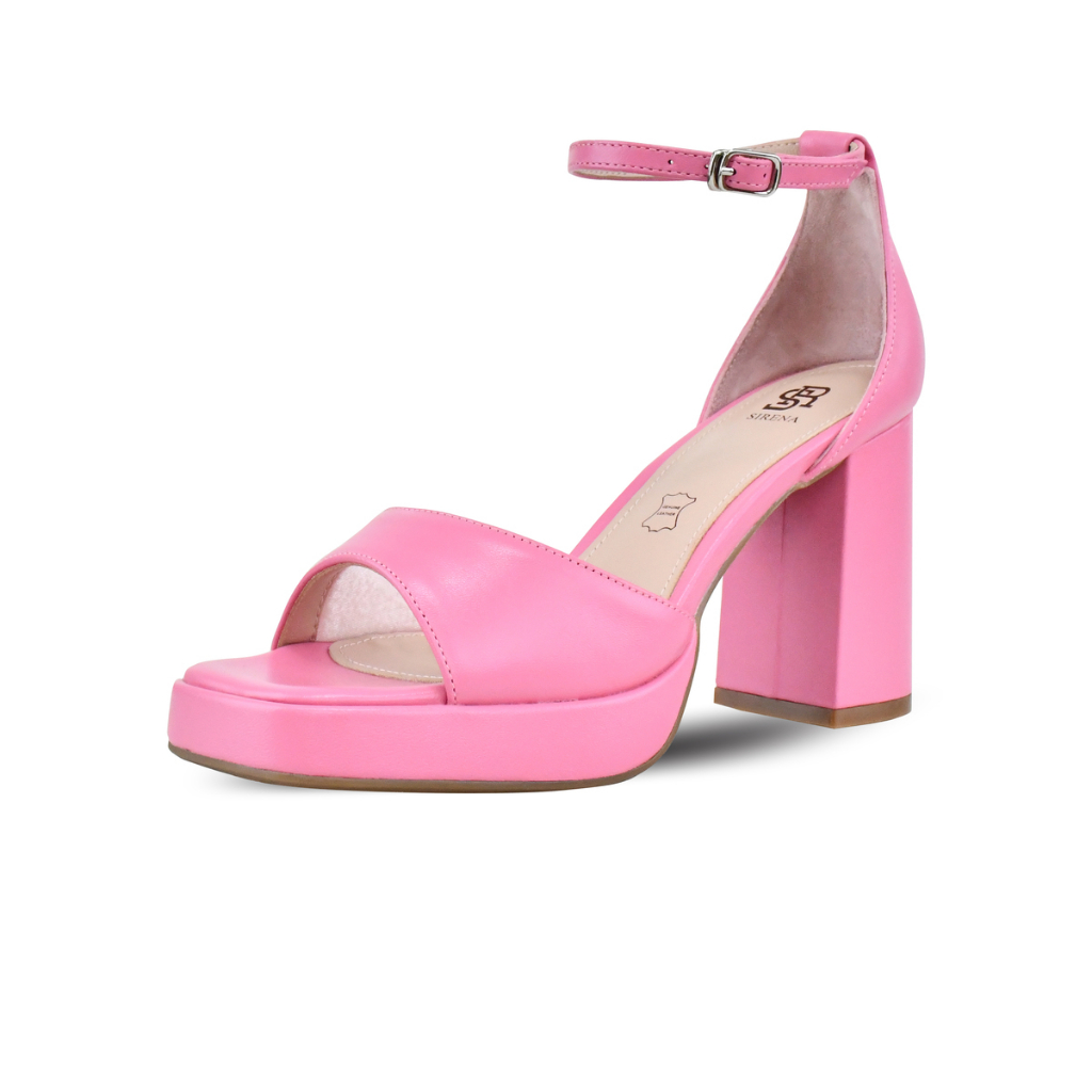 SIRENA รองเท้าหนังแท้ ส้น 3.5 นิ้ว รุ่น MILLIE | รองเท้าแตะส้นสูง - รูปที่ 2