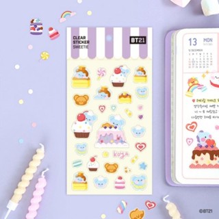 BT21 ของแท้ - clear sticker sweetie สติกเกอร์ BTS