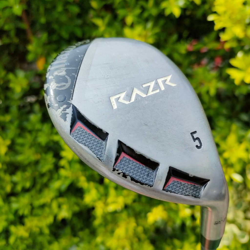 [ผ่อน]** ไม้กอล์ฟสำหรับผู้หญิง ** HYBRID 5 CALLAWAY RAZR ก้าน CALLAWAY FLEX W ** หัวไม้มีสีลอก ** , 