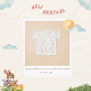 Tiny Nest Side-tie Shirt เสื้อผูกหน้าเด็กอ่อน ขนาด 0-3 เดือน