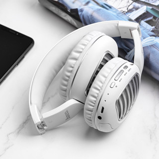 หูฟังครอบหู พร้อมไมโครโฟนในตัว คุณภาพเสียงดีมาก WIRELESS HEADPHONE Hoco รุ่น W23