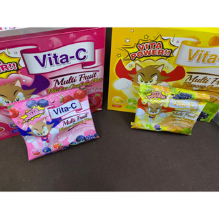 Vita-C multi Fruit flowors gummy 20 g ทีแมน (ซอง)