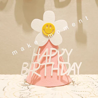 (ร้านไทย ส่งไว ส่งทุกวัน) รวมหมวกวันเกิด Daisy หมวกวันเกิด happy birthday