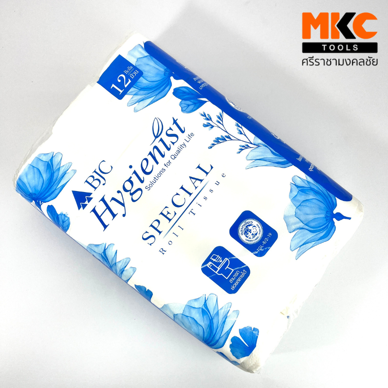 BJC กระดาษชำระแบบม้วน BH14312 ยาว 17.6 ม. ขนาด 10x11.3 ซม. (1แพ็ค/12ม้วน)