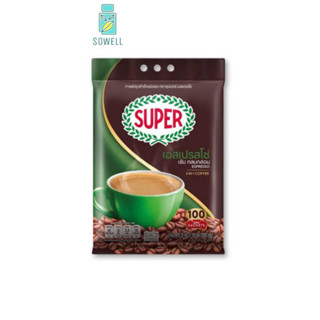 [100 ซอง] SUPER Espresso Instant Coffee 3in1 ซุปเปอร์กาแฟ เอสเปรสโซ่ 3 อิน 1