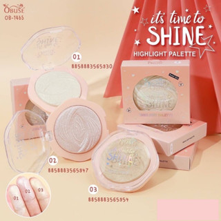 OB-1465 โอบิวซ์ ไฮไลท์ Obuse Its Time To Shine Highlight Palette