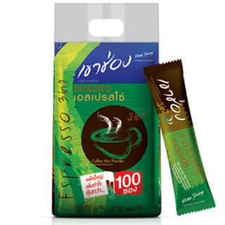 กาแฟเขาช่อง คอฟฟี่มิกซ์ 3in1 แพค 100 ซอง