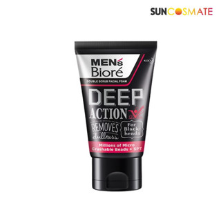 BIORE Mens Double Scrub - Deep Action 100g.