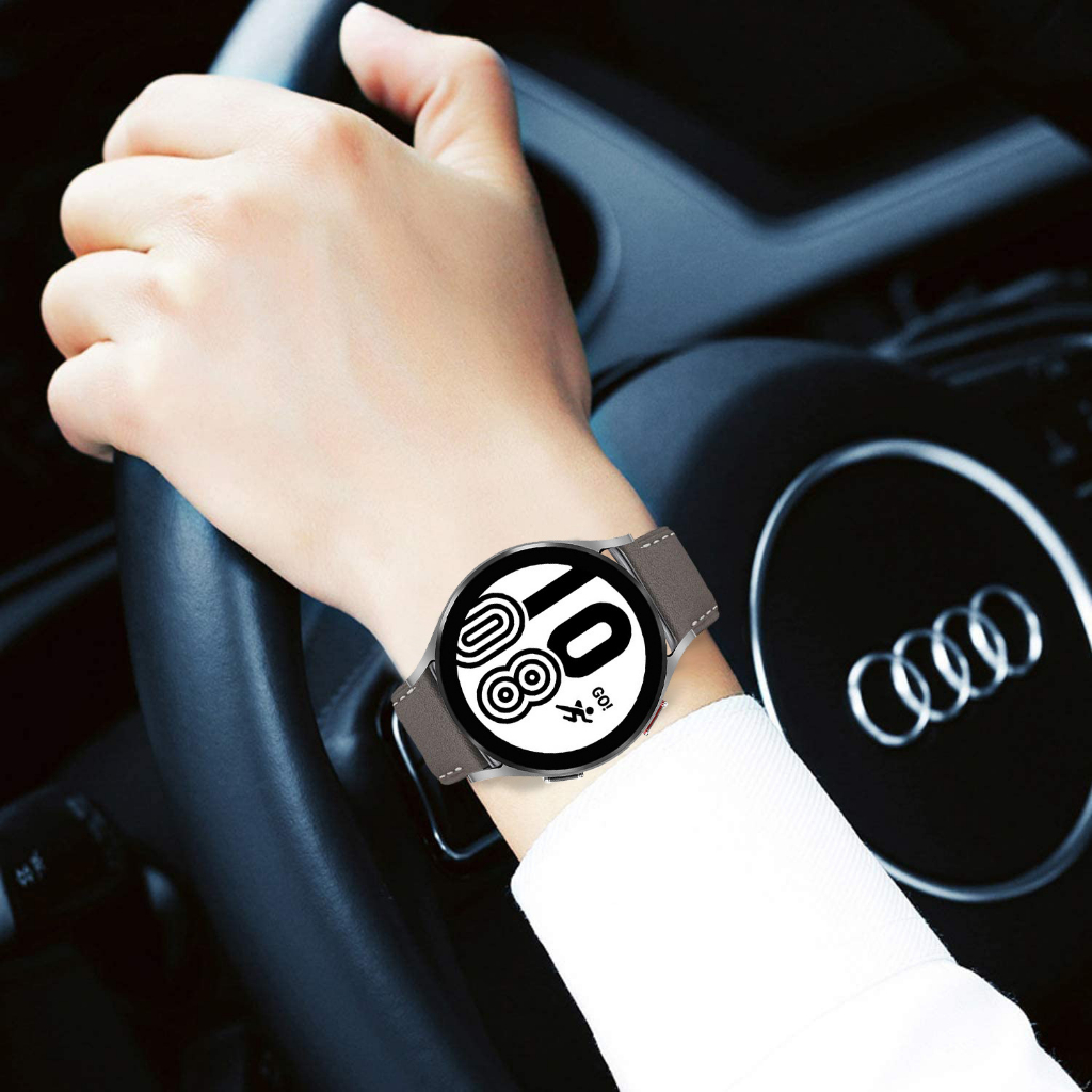 สายนาฬิกาสำหรับ Samsung Galaxy, Amazfit GTS/GTS 2, Huawei Watch สายนาฬิกาหนังแฟชั่น 20mm 22mm Universal