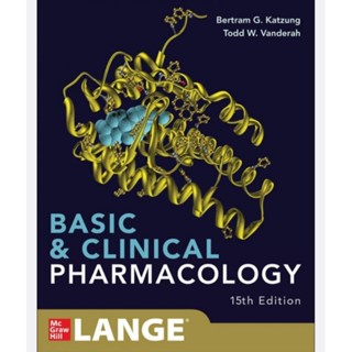 KATZUNG Basic &amp; Clinical Pharmacology 15th Edition (English/EbookPDF) หนังสือภาษาอังกฤษ