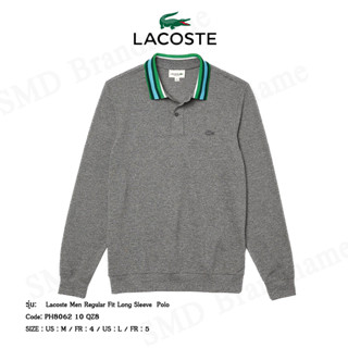 Lacoste เสื้อโปโลชายแขนยาว รุ่น Lacoste Men Regular Fit Long Sleeve  Polo Code: PH8062 10 QZ8