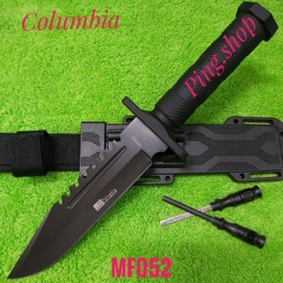 มีด มีดพก มีดเดินป่า มีดพกใบตาย มีดพกเดินป่า Columbia รุ่น MF052 USA ใบดำ