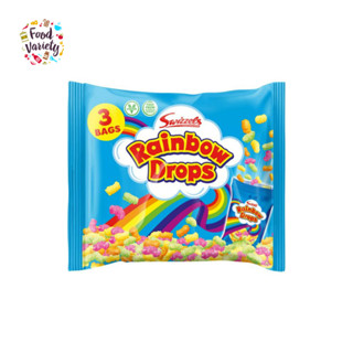 Swizzels Rainbow Drops 3 Bags 96g สวิซเซิล ข้าวโพดพองสีสันสดใส 3 ถุง 96 กรัม