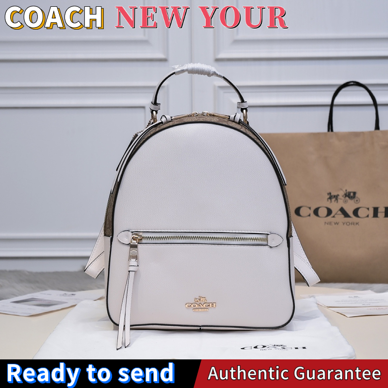 พร้อมส่ง🌟แท้ 💯%Coach กระเป๋าเป้ขนาดกลาง Jordyn Colorblock รุ่นใหม่ กระเป๋านักเรียนผู้หญิง F76622