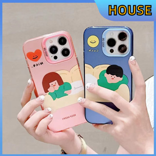 💲คูปองเคลม💲เคสไอโ case for iphone 11 12 คู่รัก  เคส 14 13 12 11 pro max ซิลิโคนเหลวทนต่อการตกหล่นและทนทาน