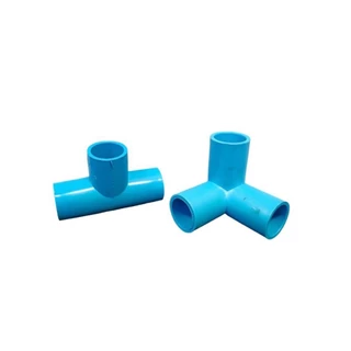 ข้อต่อสามทาง​ สามทางฉาก​ PVC ขนาด​ 1/2 นิ้ว​ (4 หุน), สามทาง​ 3/4 นิ้ว, สามทาง 1 นิ้ว