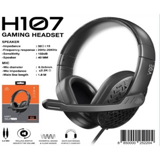 🎀หูฟังเกมส์มิ่ง ดีไซน์เหมาะกับการใช้งาน 🌐 ไม่ว่าจะดูหนัง ฟังเพลง EGA LITE TYPE H107 Jack 3.5mm 🌺