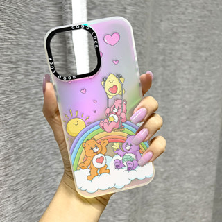 ❤️พร้อมส่งในประเทศไทย❤️เคสโทรศัพท์มือถือ ลายหมีสายรุ้ง สําหรับ iPhone 14 Promax 13 Promax 12 Promax X XR XSMAX 7 8Plus