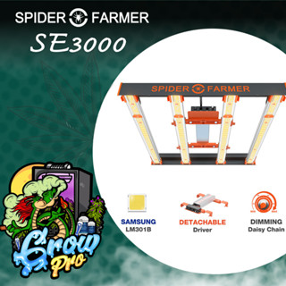 Spider Farmer® Upgraded SE3000 Full Spectrum LED Grow Light ไฟ LED สำหรับปลูกผักเรือนกระจก ไฟปลูกพืช ไฟปลูกต้นไม้