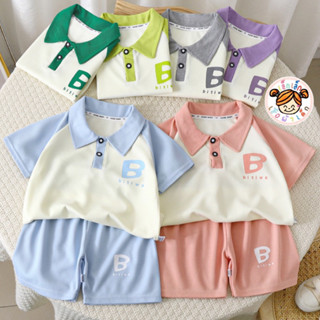 ชุดเซ็ตเสื้อโปโลสุดน่ารัก สีสดใส ใส่ได้ทุกโอกาส ไซส์เด็กโต