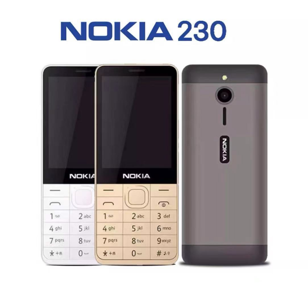 479 บาท โทรศัพท์มือถือปุ่มกด Nokia 230 ของแท้ 4G ปุ่มกดไทย เมนูไทย จอใหญ่2.8นิ้ว Mobile & Gadgets