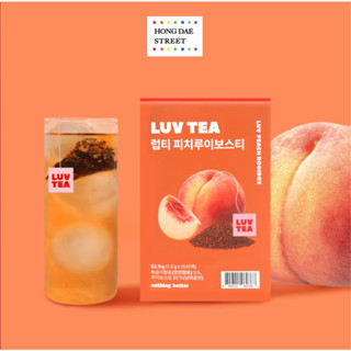 พร้อมส่ง ชาพีช รอยบอส เกาหลี ออแกนิคพรีเมียม Nothing Better PEACH ROOIBOSS LUV TEA กล่อง15ถุงชา