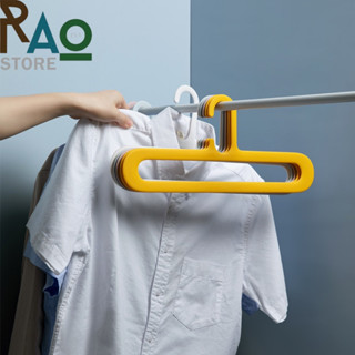 RAO Store ไม้แขวนเสื้อพลาสติกกันลื่น ยืดหยุ่นดี มินิมอลสไตล์