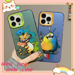 ❤️ส่งของขวัญ❤️ เคสไอโฟน 11 12 13 14 Pro Max สไตล์คู่รัก ความคิดสร้างสรรค์ กราฟฟิตี แฟชั่น Case for iPhone ป้องกันการตก